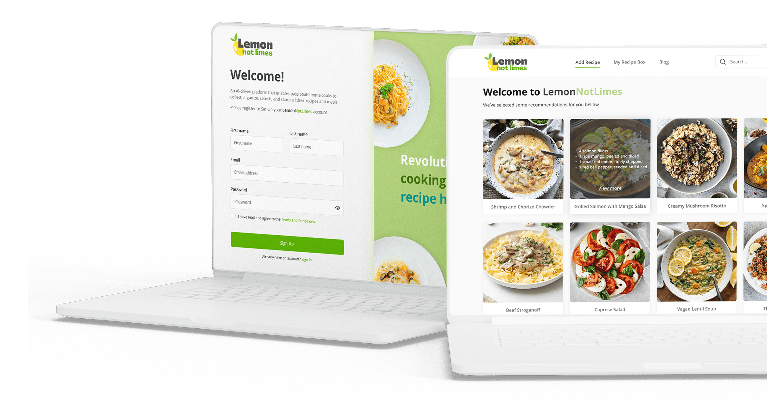 Lemon Not Lime — Turns recipe photos into shareable cards.